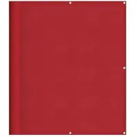 vidaXL Balkonscherm Rood 120x800 cm 100% Polyester Oxford