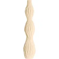 Light & Living Vaas Vania - Crème - 19.5x19x93.5cm - Keramiek - Modern - Bloemenvaas - Woondecoratie - Decoratieve vaas voor woonkamer of slaapkamer