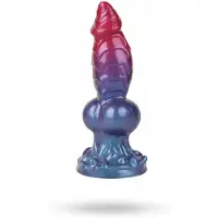 Vuxen Power Monsters - Eldritch Sentinel - Monster Dildo - 24 cm - Rood/Blauw/Paars