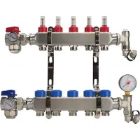 U-Tube Systems Open Regular RVS Verdeelunit 8 Groeps