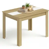 VCM Esstisch, Holzwerkstoff Küchentisch H. 75 x B. 140 x T. 80 cm, kompakter Speisetisch für Küche & Essbereich, Tisch Disalo