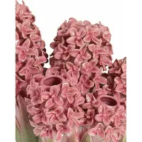 Light & Living Vaas Flower - Roze - 35x21x28cm - Keramiek - Modern - Bloemenvaas - Woondecoratie - Decoratieve vaas voor woonkamer of slaapkamer