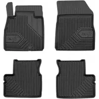 Frogum No.77 Automat / Vloermat - 3D Pasvorm - Geschikt voor Nissan Micra K13 2010-2016 - TPE Rubber - 4-delig - Hoge Rand 4cm - Zwart