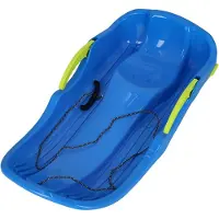 KOTARBAU Sneeuwschijf, Sneeuw Slee, PVC, 79x38x16 cm, Blauw, Schotel Slee Plastic, Sneeuwglijder, glijschotel, Kinderslee met Remmen