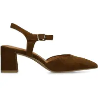 No Stress Bruine suède slingbacks | Maat 40