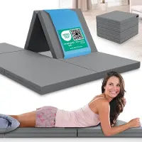 ELONEO Opvouwbaar Matras 160x200 cm - Dik 8 cm Vouwmatras, Wasbaar en Draagbaar Multifunctioneel Logeerbed, Reismatras, Logeermatras, Opvouwbaar Bed, Poef en Zitje, dubbele gastenmatras