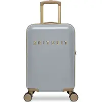 Suitsuit Handbagage koffer 55x35x20 - Handbagage trolley - Lichtgewicht koffer - Reiskoffer - Veilig TSA cijferslot - Fusion koffer Frosted Grey - Grijs