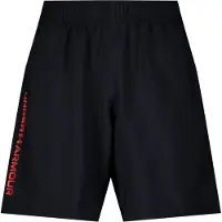 Under Armour Wordmark Logo Korte Broeken Heren - Zwart - Maat S - Poly Woven
