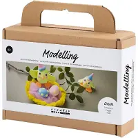 Creativ Company Mini DIY-kit Boetseerklei Pasen
