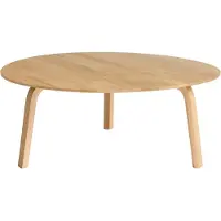 HAY Bella Salontafel Lacquered Solid Oak | Ø 80 cm x H 32 cm
