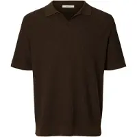 Selected Shirt 'SLHMattis' donkerbruin