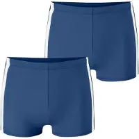 Schiesser Zwembroek ' Ocean Swim ' blauw / nachtblauw