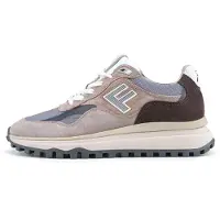 Floris van Bommel Sneakers laag 'DE GRIPPER 01' donkerbruin / taupe / basaltgrijs