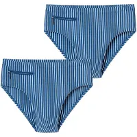 Schiesser Zwembroek ' Ocean Swim ' blauw / wit