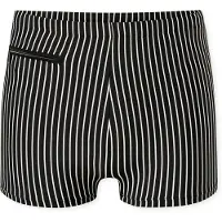 Schiesser Zwemshorts ' Ocean Swim ' zwart / wit