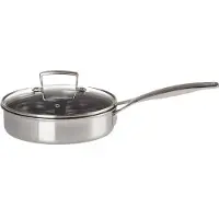 Le Creuset Hapjespan met Porcheerinzet Ø20cm/1.5L 'Classic 3-ply RVS'