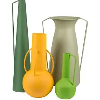 Pols Potten Vaas Vases Roman Green (Set van 4)