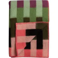 Røros Tweed Åsmund bold deken 135x200 cm Pink-green