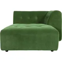 HK Living Vint Bank Element - Divan Rechts - Royal Velvet - Groen