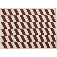 HAY Shift Kelim Vloerkleed W140 x L200 | Burgundy