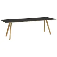 HAY Tafel CPH30 Water-Based Lacquered Oak Frame Black L250 x W90 x H74 cm