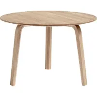 HAY Bijzettafel Bella Coffee Water-Based Lacquered Solid Oak Tabletop And Veneer Legs Ø60 x H39 cm