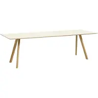 HAY Tafel CPH30 Water-Based Lacquered Oak Frame Off-White L250 x W90 x H74 cm