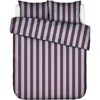 Essenza Dekbedovertrek Minte Stripe Mauve Wine Ice Blue Satijn-240 x 200 / 220 cm | Lits-Jumeaux