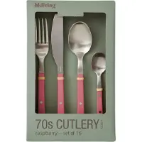 HK Living 70's Bestekset 16-delig - Raspberry