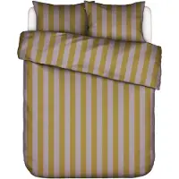 Essenza Dekbedovertrek Minte Stripe Pale Purple Olive Satijn-200 x 200 / 220 cm | 2-Persoons