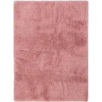HK Living vloerkleed wol fluffy roze (240x150 cm)