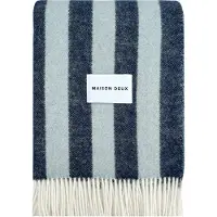 Maison Deux Candy Wrap Plaid Navy / IJsblauw-130 x 200 cm