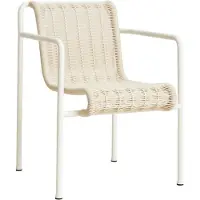 HAY Palissade Cord Dining armstoel Cream white