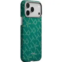 Pitaka Ultra Slim MagSafe iPhone 17 Pro Hoesje Goud Groen