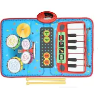 Lobbes Muziek Mat met Piano & Drums