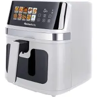 Melchioni GAIA PLUS 8L, losstaande heteluchtfriteuse, 2200W, wit
