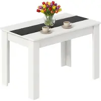 VCM Esstisch, Holzwerkstoff Küchentisch H. 75 x B. 115 x T. 80 cm, kompakter Speisetisch für Küche & Essbereich, Tisch Disalo