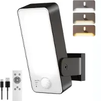 SCH Oplaadbare Wandlamp - Wandlamp - Zwart - ‎8cm x 5cm x 21cm