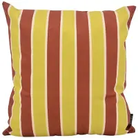 NOVÉE Riviera Stripe Groen/Roest Kussenhoes | 45 x 45 cm | Katoen/Polyester
