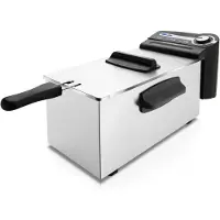 Mira Frituurpan 4 liter - Frituurpan - Zwart - ‎44cm x 24cm x 27cm
