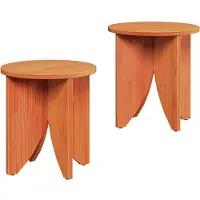 vidaXL Salontafel 2 st Wasbruin 41,5 x 41,5 x 44 cm