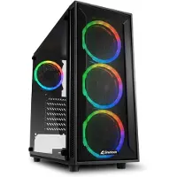 Peta GamePC- AMD Ryzen 5 4500 - 16GB - 1.0TB SSD - Nvidia GeForce RTX5050 8GB - WiFi - Windows 11 Pro - TG4M zwart