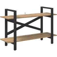 vidaXL Boekenplank Artisan Eiken 100 x 33.5 x 64 cm Bewerkt hout