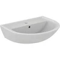 Ideal Eurovit - Wastafel 60x47 cm, met overloop, kraangat, wit W332301