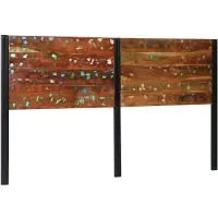 vidaXL Hoofdeinde 180 cm massief gerecycled en ijzer