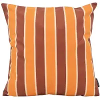 NOVÉE Riviera Stripe Terra/Roest Kussenhoes | 45 x 45 cm | Katoen/Polyester
