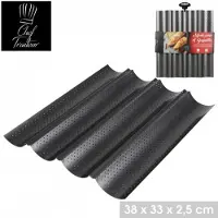 Urban Living “LE FOUR” bakvorm voor 4 baguettes 38×33×H2,5 cm