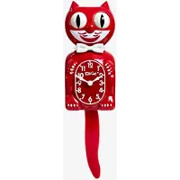 Kit Cat The Classic Kit-Cat-Klock Rode Editie Klok