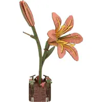 Lobbes houten bouwpakket lelie 3D - creatief speelgoed bloemen.