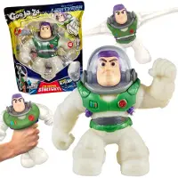 Goo Jit Zu DISNEY Buzz Lightyear Rekbaar beeldje van 20 cm, knijpspeeltje voor kinderen, gevuld met gel 4+